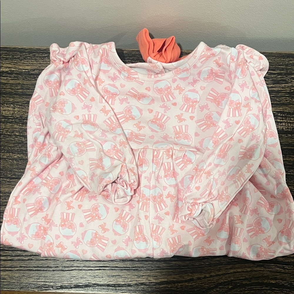 Charming Pink Long Sleeve 12M one piece outfit